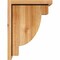 Ekena Millwork Alpine Rough Sawn Corbel w/Backplate, Western Red Cedar, 8"W x 12"D x 16"H COR08X12X16ALP01RWR - alternate 3